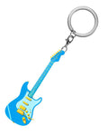 Saults Blue Guitar Keychain